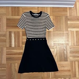 Sandro short sleeve mini dress